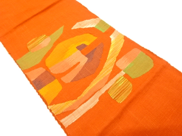 JAPANESE NAGOYA OBI / TSUMUGI / WOVEN ABSTRACT